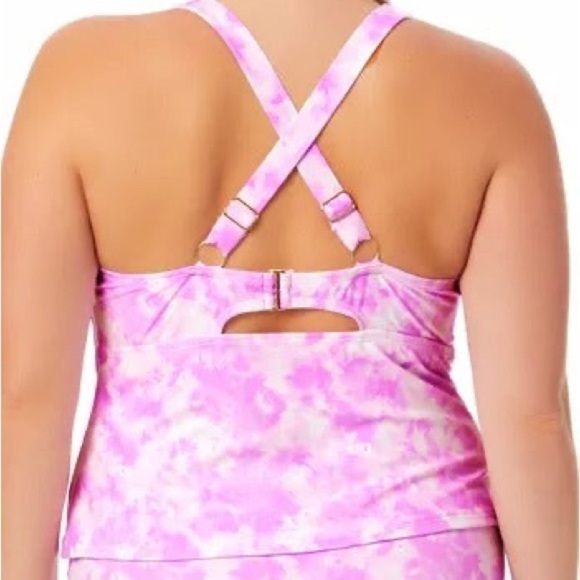 California Waves SUNKISSED SUNRISE
LAVENDER Tie-Dye Tankini Top US(16/18) New - Picture 5 of 11